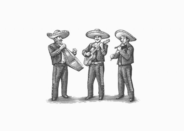 mariachi-woodcut